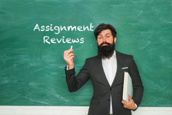 A law professor pointing out assignment reviews